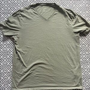 J. Crew Men's Green V-Neck Tee - SIZE XLT